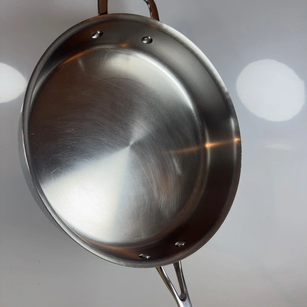 Kirkland Signature 5.5 QT Stainless Steel Saute Pan Made in Italy NSF 12 inch